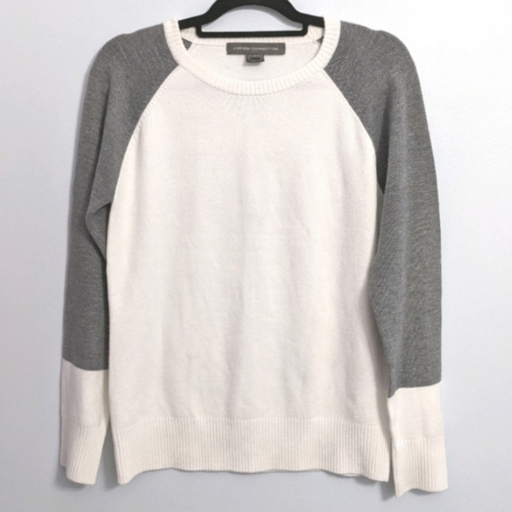 French Connection Colorblock Raglan Knit Sweater - image 1